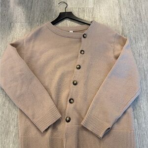 Women’s Tan Button-Up Sweater